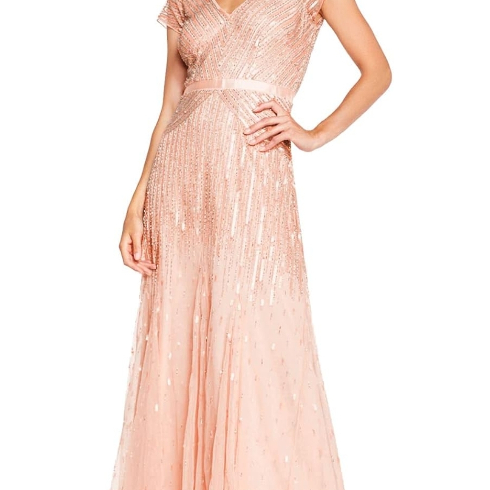 Blush Pink Adrianna Pappell Gown